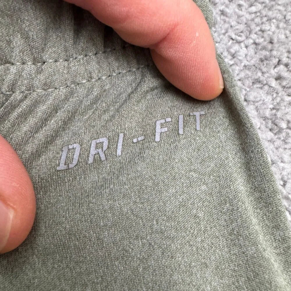Nike Dri-Fit Dry Training Shorts Mens Large Green Heathered Ahtletic Activewear